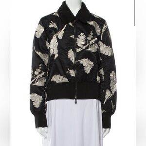 Cinq a Sept Black and Silver Embroidered Women's Jacket